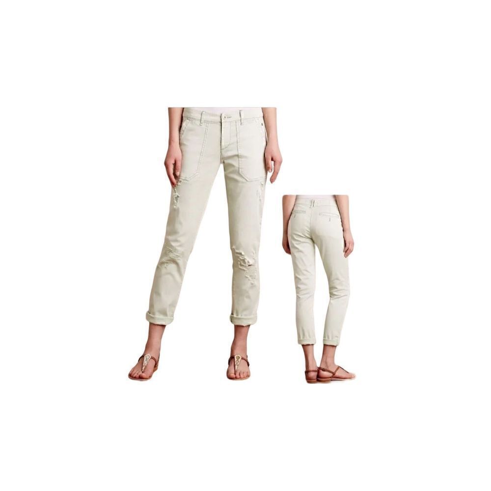 Anthropologie Pilcro and the Letterpress Chinos Womens 27 Mint Green Hyphen